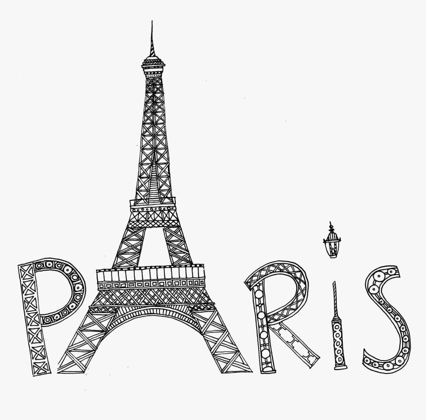 Eiffel Tower Free Printable Coloring Page Download Print Or Color
