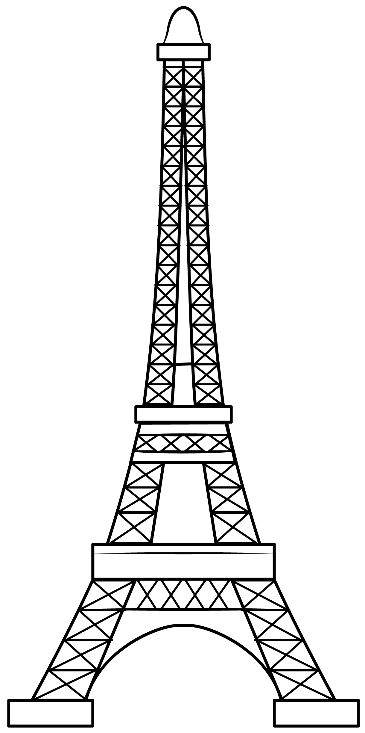 Eiffel Tower Printable Template Free Printable Papercraft Templates 