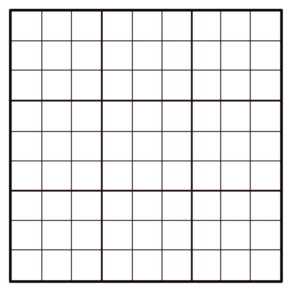 Empty Sudoku Printable