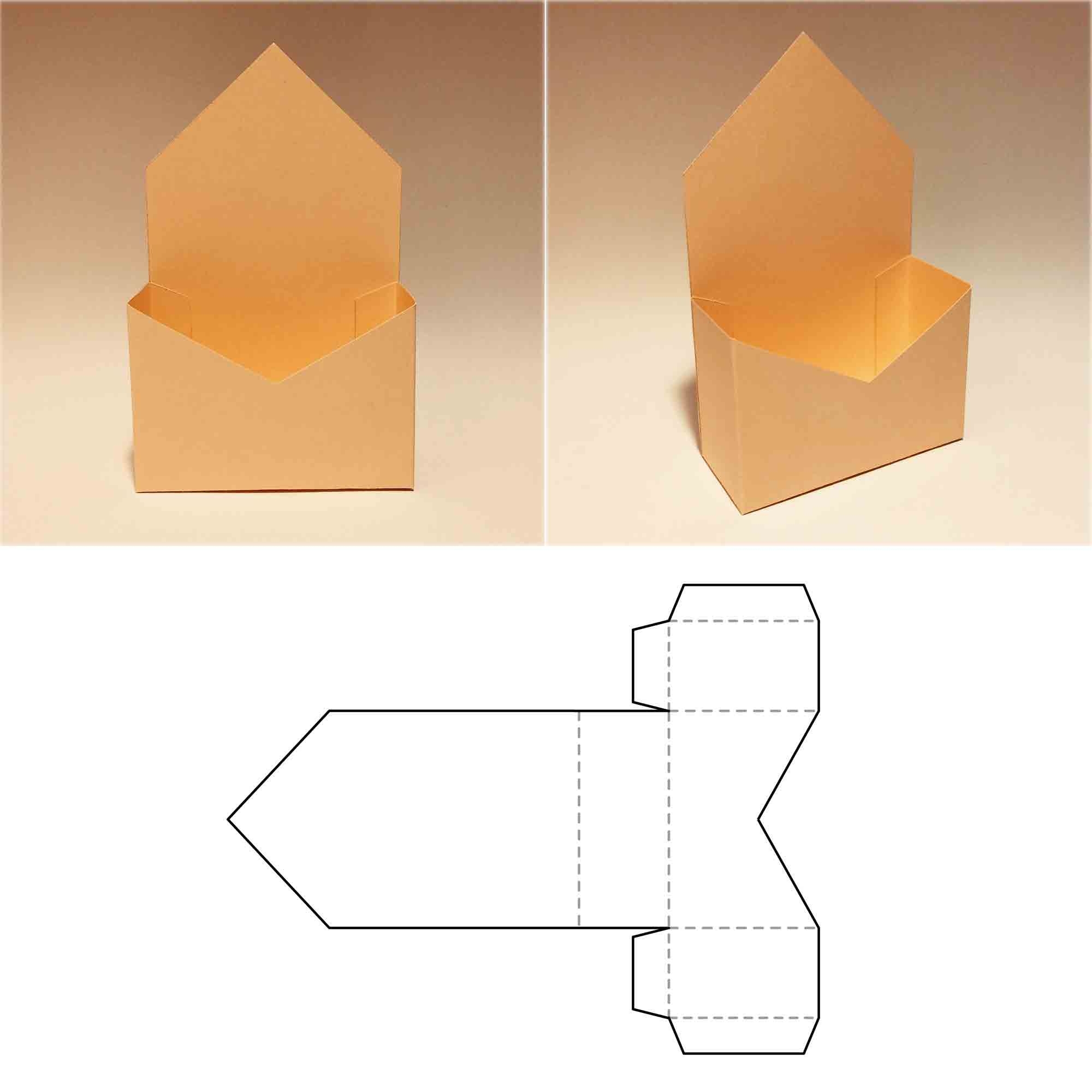 Envelope Flower Box Template Envelope Flower Gift Box Envelope Gift Box