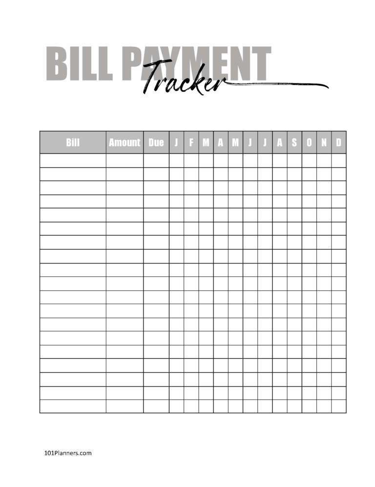 Expense Tracker Printable: Manage Your Finances Efficiently - Premium ...