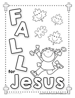 Fall Leaf Bible Printables Christian Preschool Printables