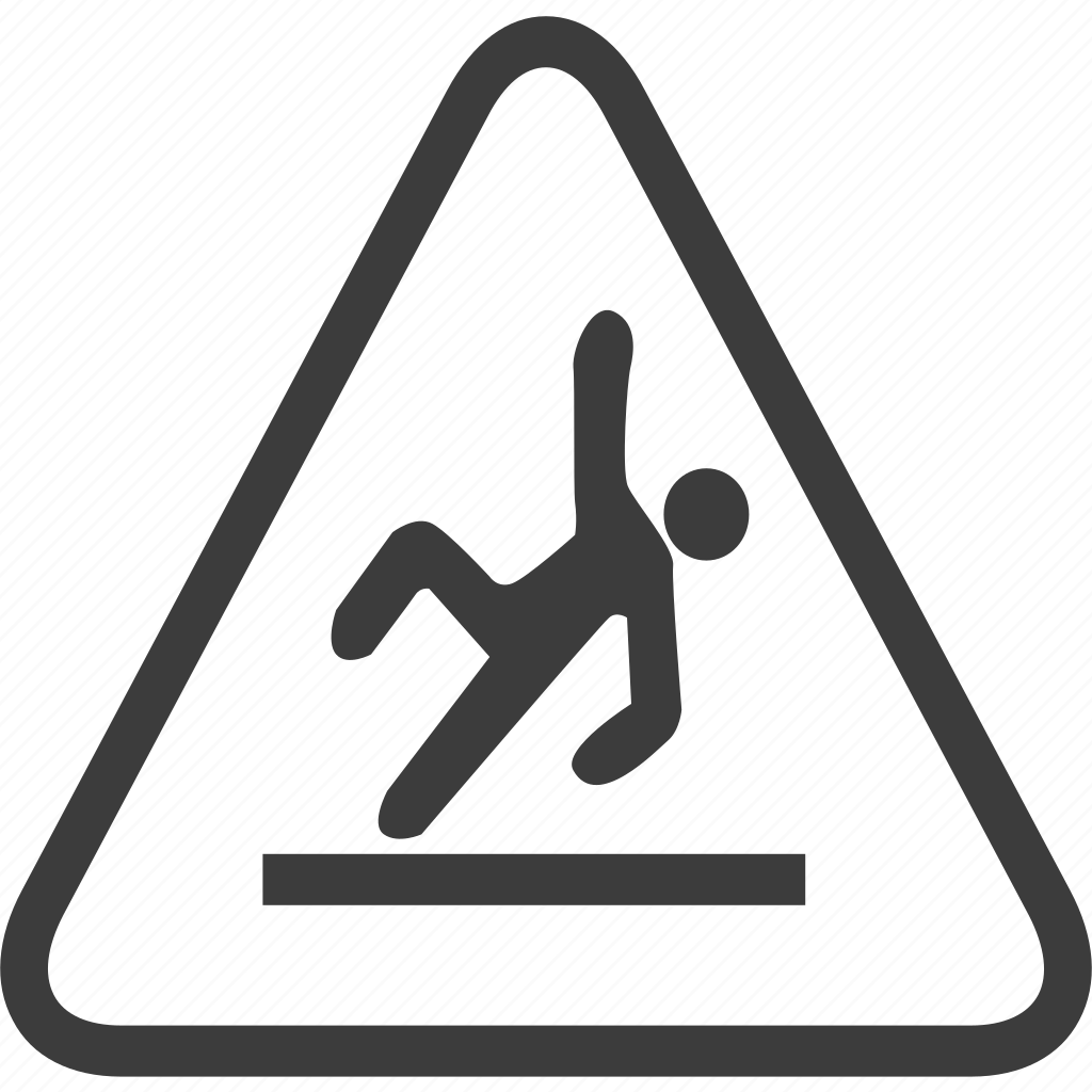 Fall Risk Sign Warning Warning Sign Icon Download On Iconfinder