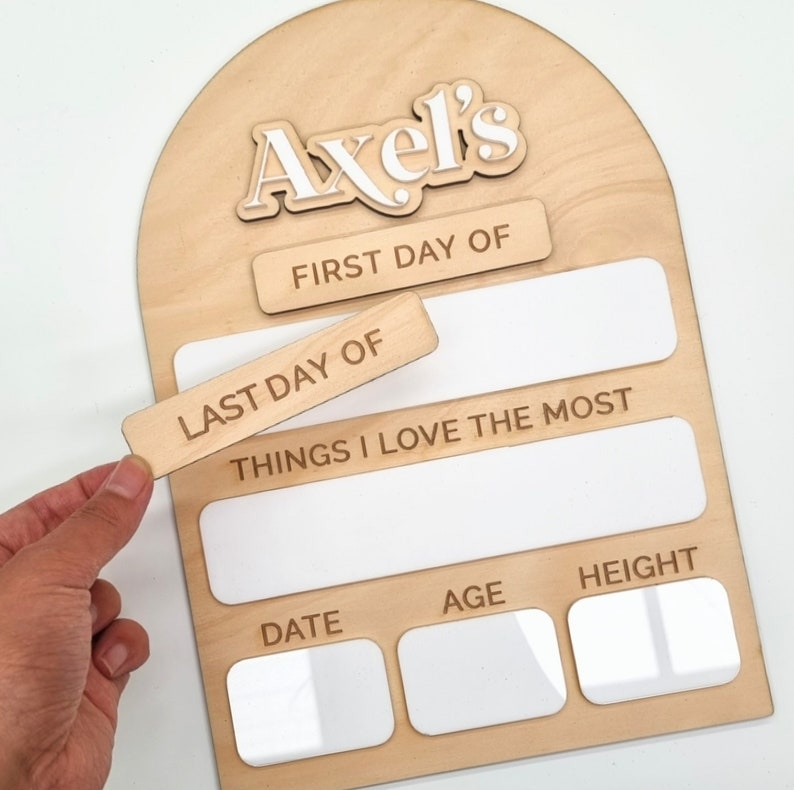First Day Sign Last Day Sign My Last Day Back To School Photo Prop 