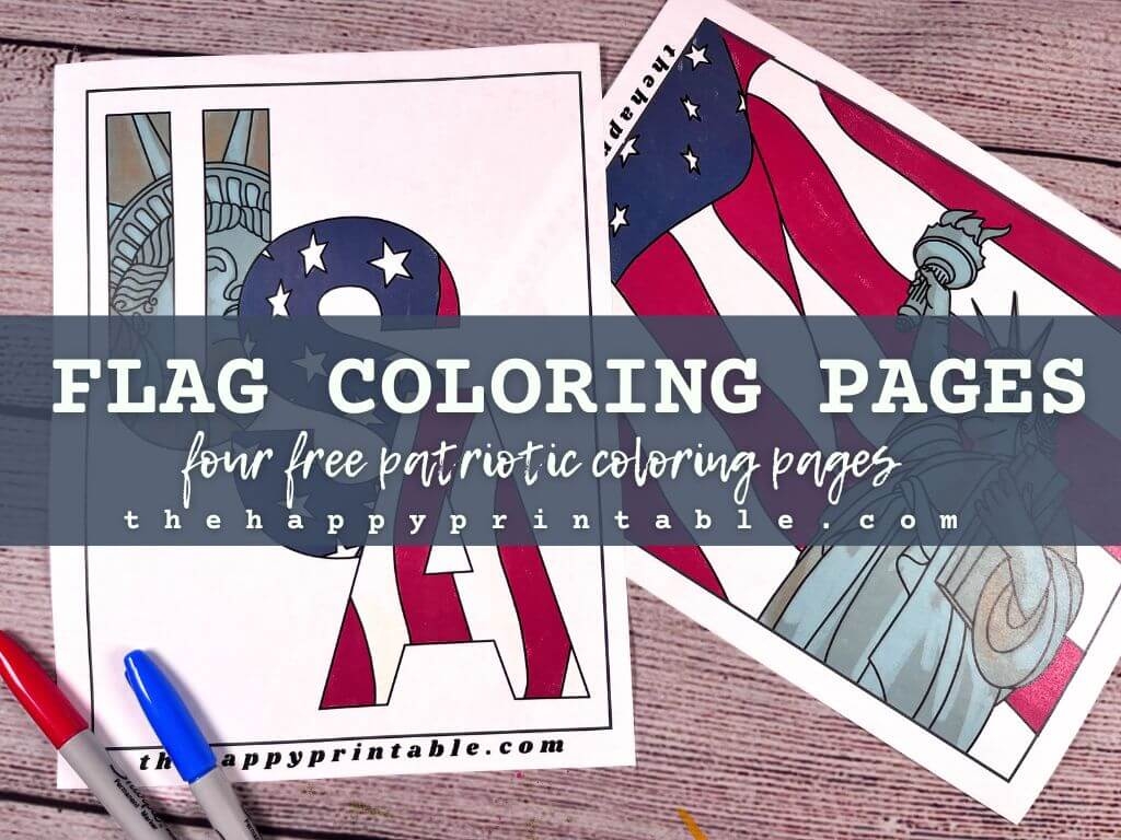 Flag Coloring Pages The Happy Printable