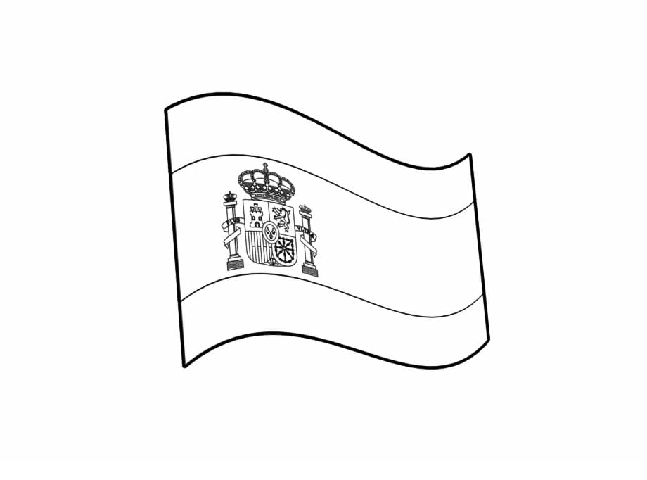 Flag Of Spain 4 Coloring Page Free Printable Coloring Pages For Kids