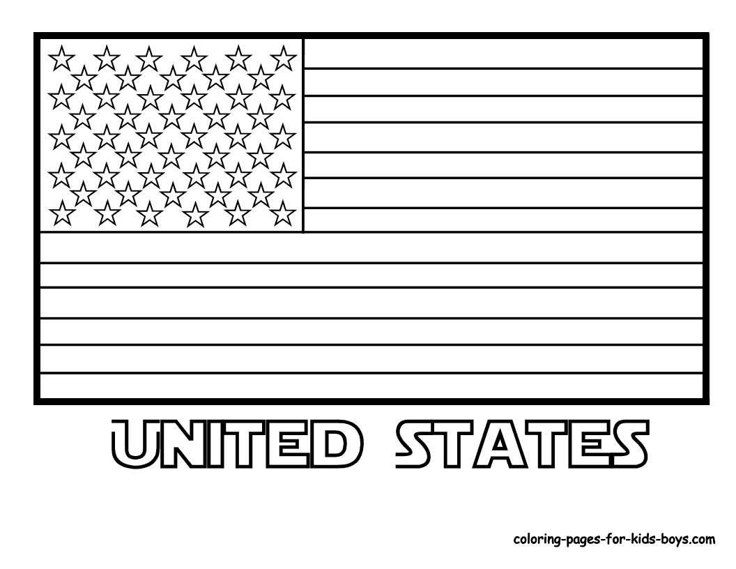 Flag Printable Coloring Pages
