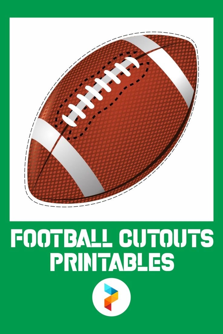 Football Cutouts Printables Football Football Template Football 
