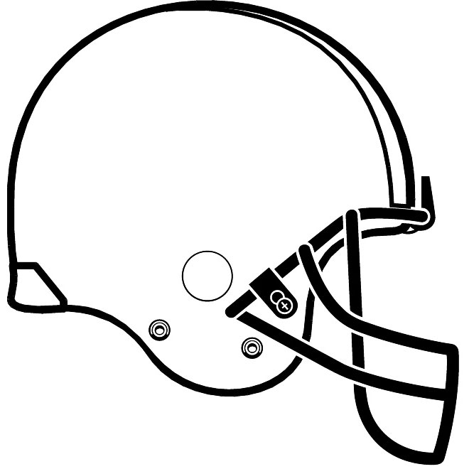 Football Helmet Outline ClipArt Best