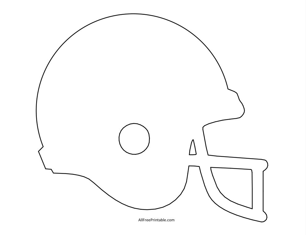 Football Helmet Template Free Printable Football Helmet Template Free Printable