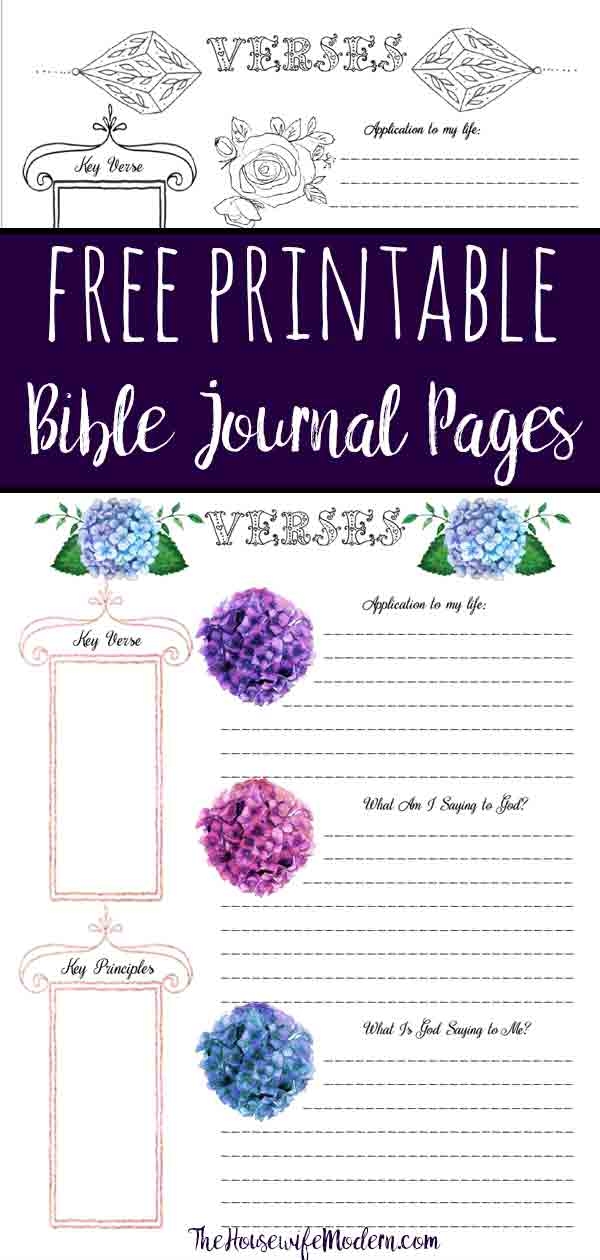 Free Bible Journaling Printables Printable Templates