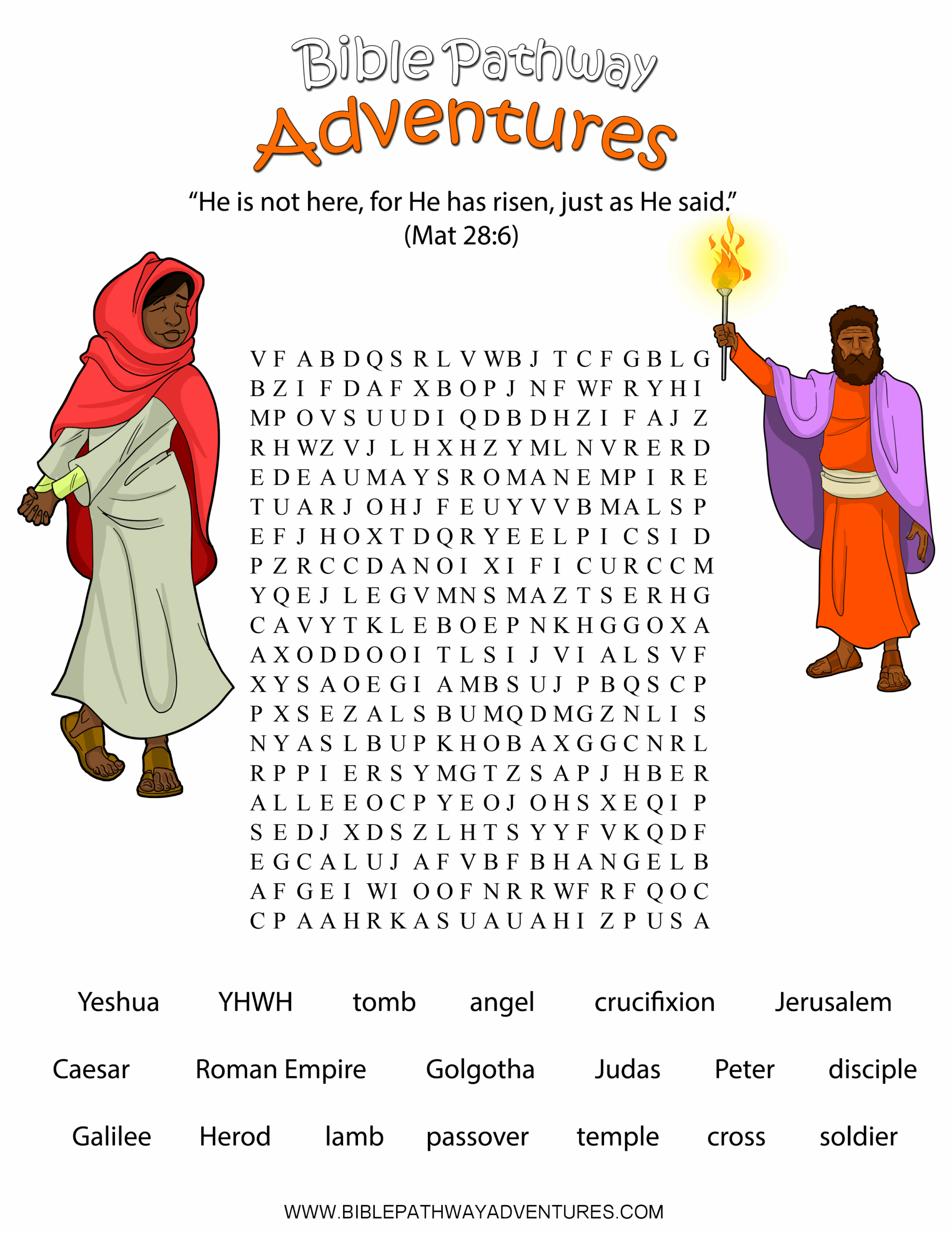 Free Bible Story Printables