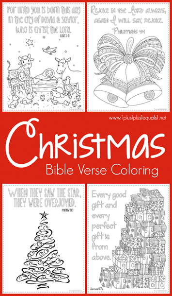 FREE Christmas Bible Verse Coloring Pages
