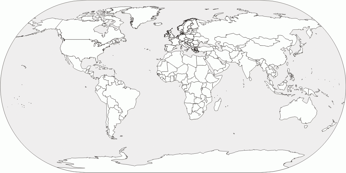Free Outline World Maps