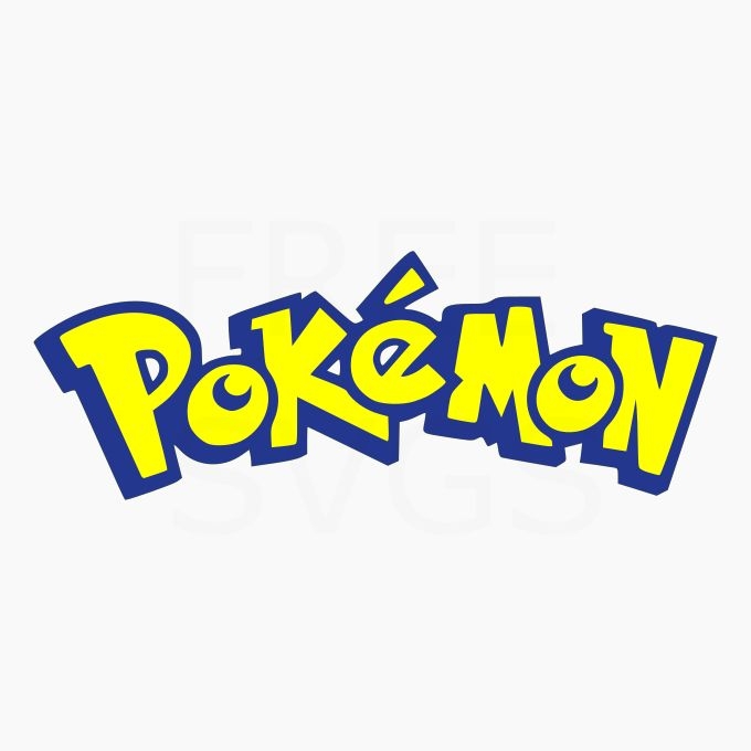 Free Pokemon Logo SVG File This Pokemon Logo Svg Comes In Both Sliced
