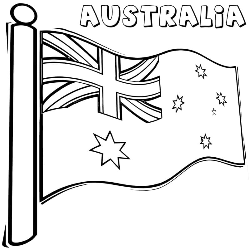 Free Printable Australia Flag Coloring Page Download Print Or Color 