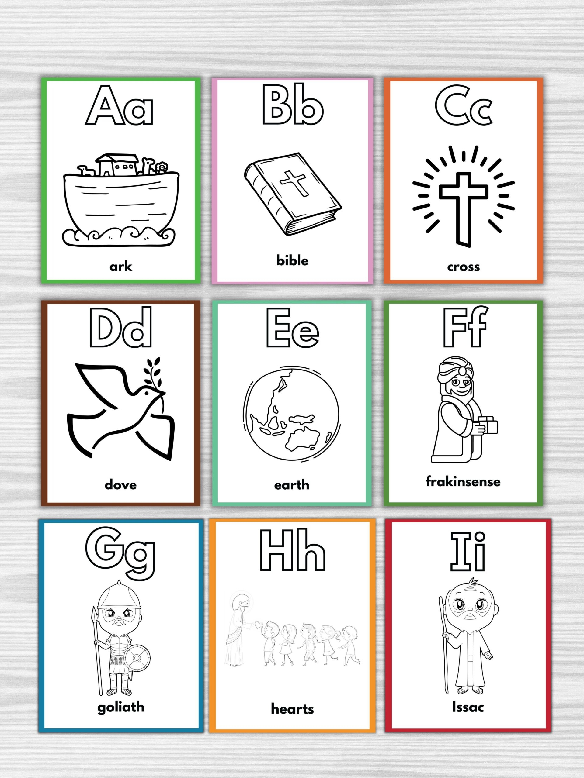 FREE Printable Bible Alphabet For Preschoolers Healing Home
