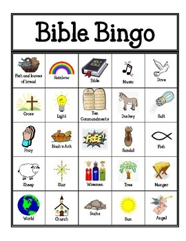 Free Printable Bible Bingo For Kids Free Printable Bible Bingo For Kids