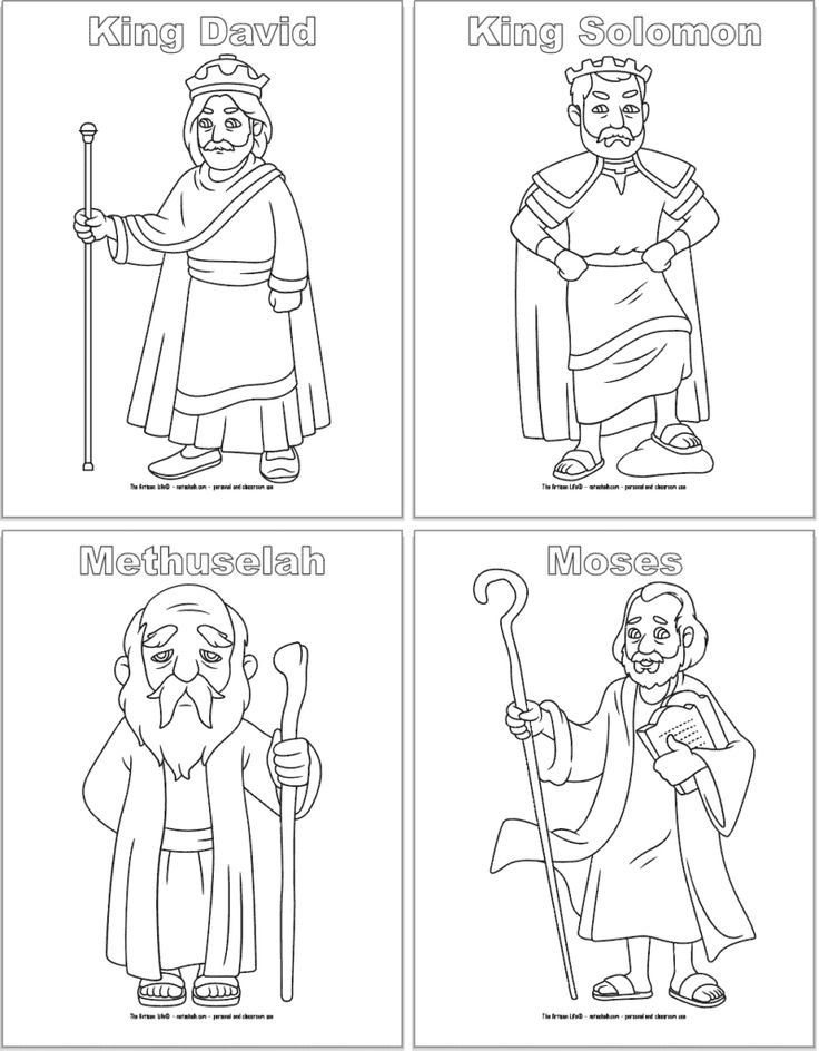 Free Printable Bible Character Coloring Pages For Kids Bible 