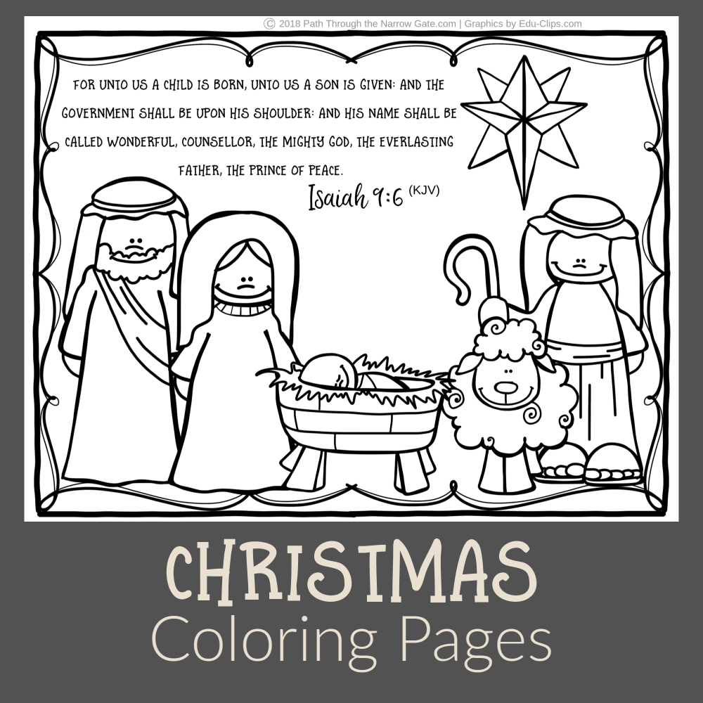 Free Printable Bible Christmas Coloring Pages Free Printable