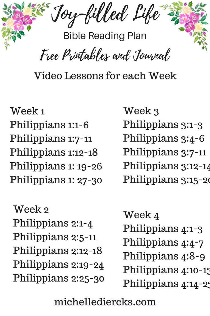 Free Printable Bible Study On Philippians