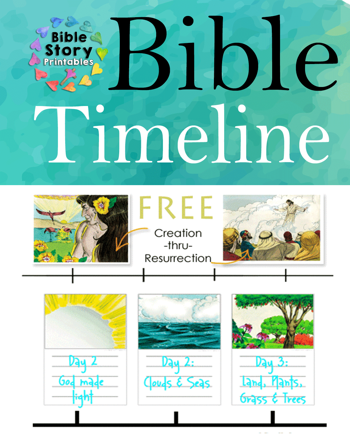 Free Printable Bible Timeline 200 Cards