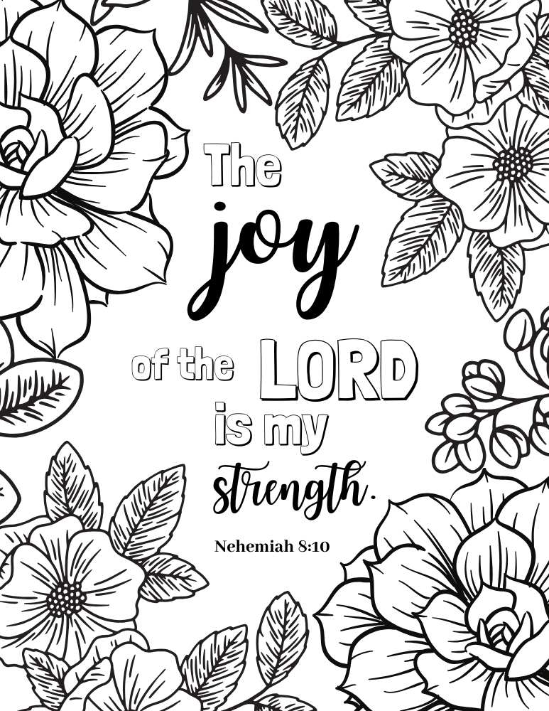 Free Printable Bible Verse Coloring Pages