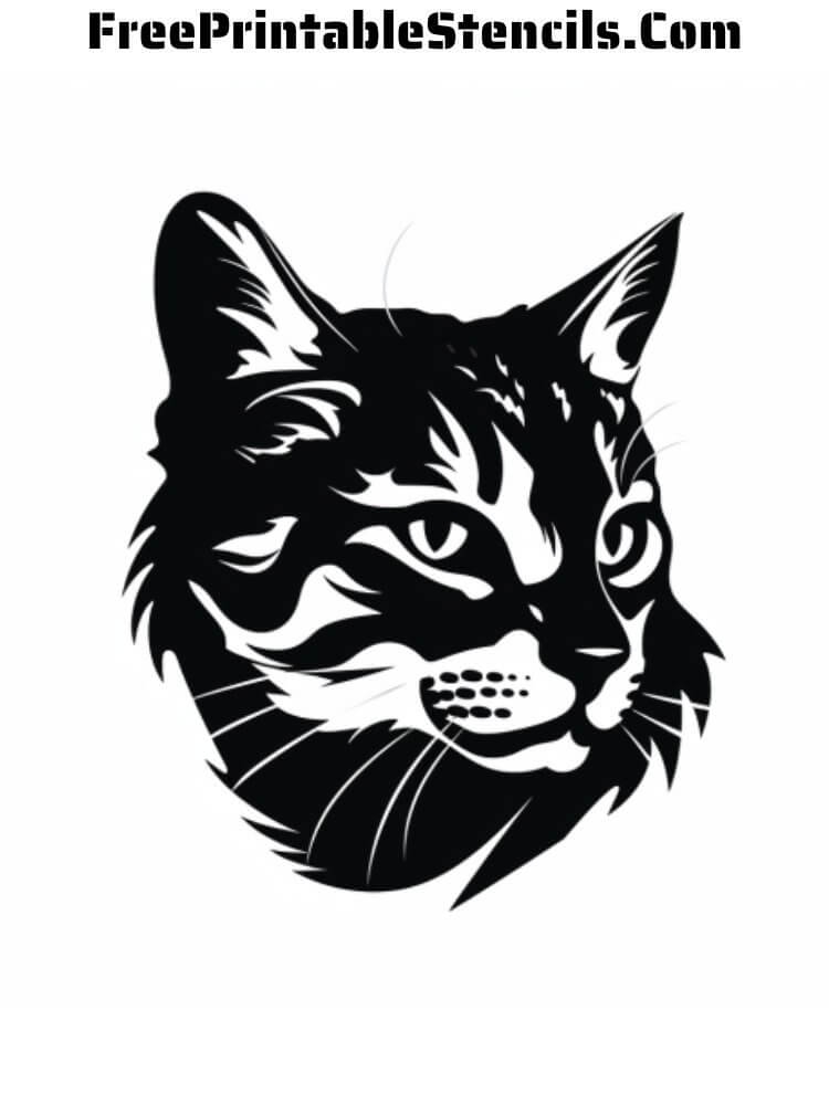 Free Printable Cat Stencils Free Printable Stencils