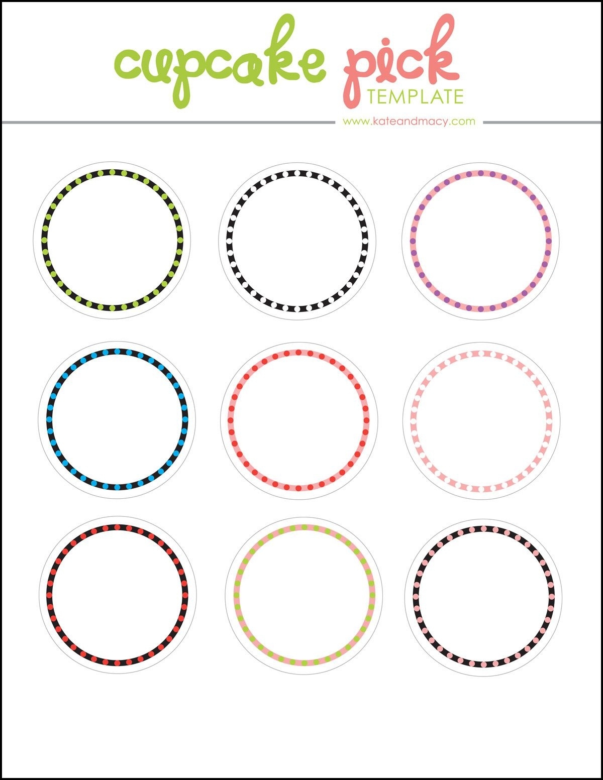 Free Printable Cupcake Toppers Free Printable
