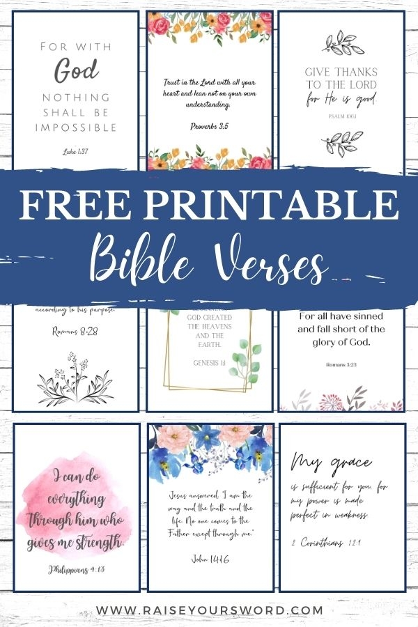 Free Printable Daily Bible Scriptures