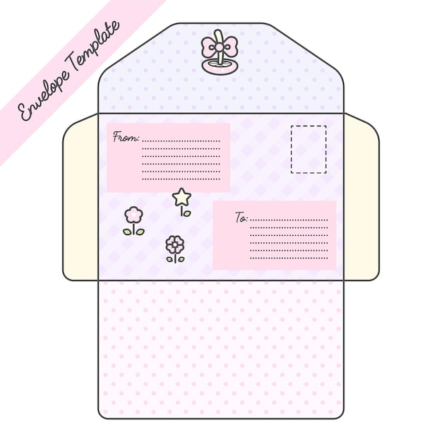 Free Printable Envelope Outline Download Free Printable Envelope 