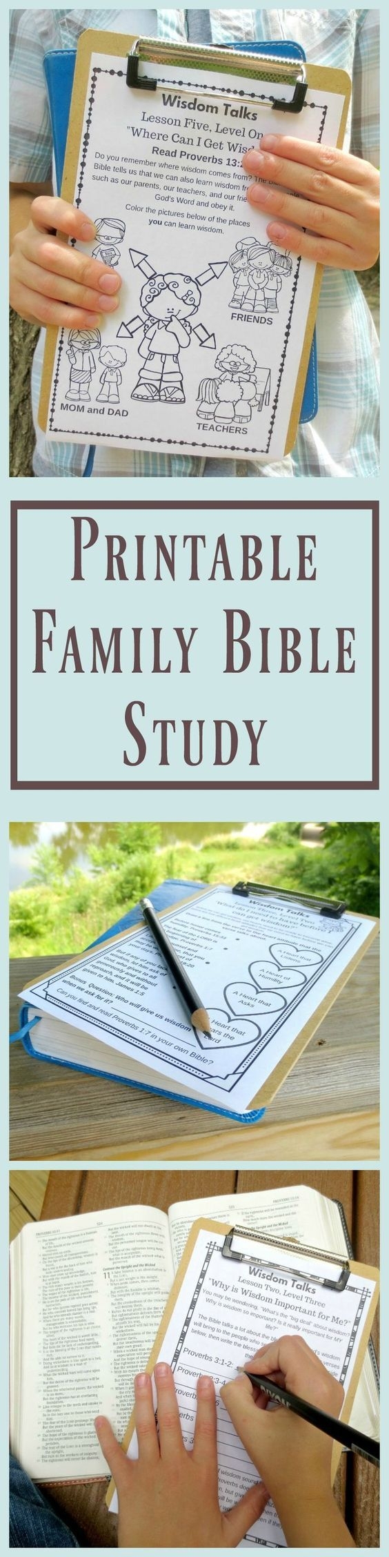 Free Printable Family Bible Study Lessons