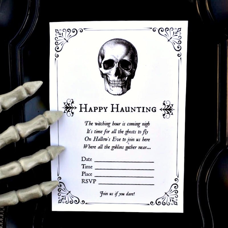 Free Printable Halloween Party Invites Printable Templates By Nora