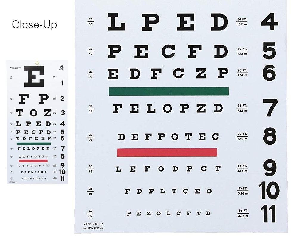 Free Printable Snellen Eye Test Chart Free Printable