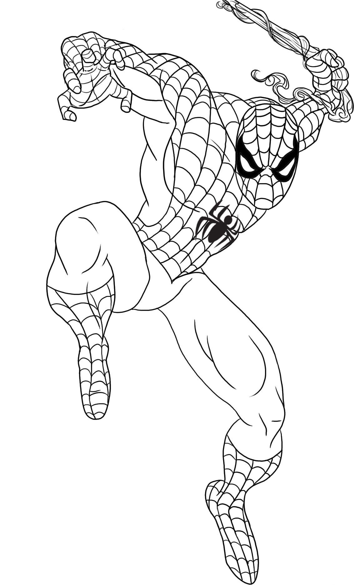 Free Printable Spiderman Colouring Page Free Coloring Sheet