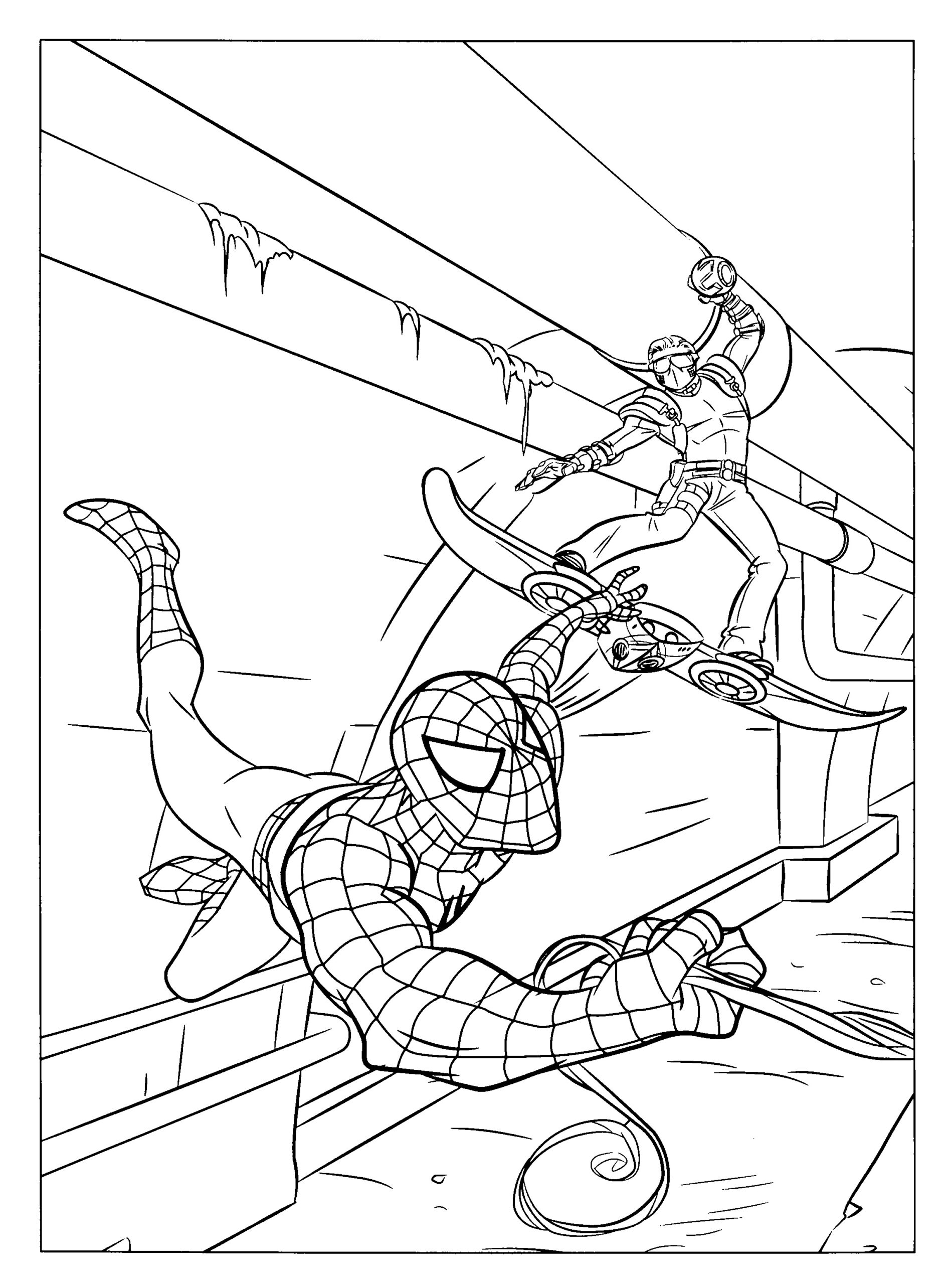 Free Printable Spiderman Colouring Pages Swinging Chibi Spiderman Free Printable Spiderman Colouring Pages Swinging Chibi Spiderman