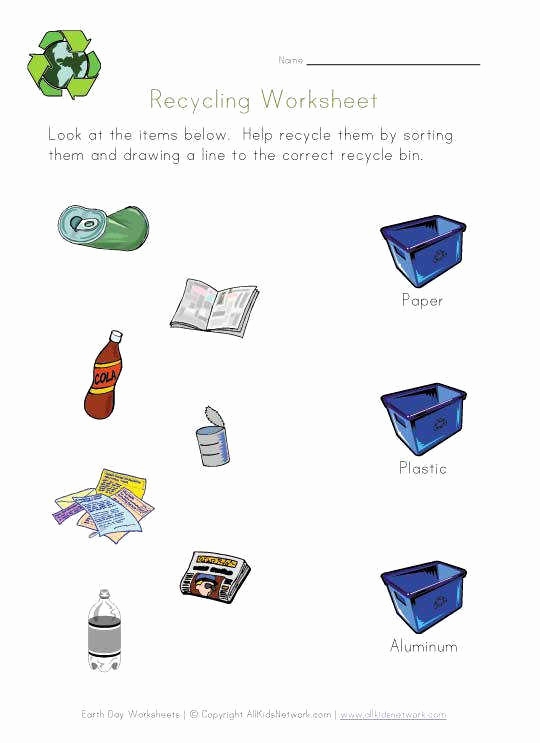 Free Recycling Worksheets Awesome Recycling Worksheets Simple