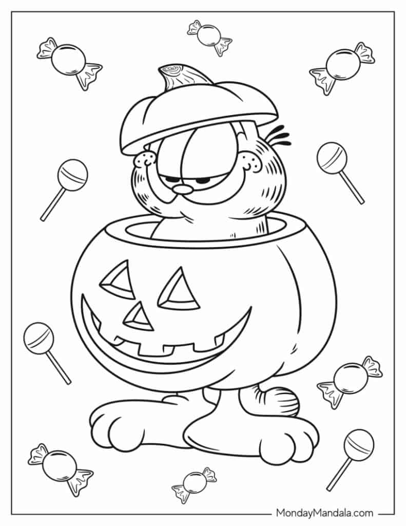 Garfield Coloring Sheets Garfield Coloring Pages