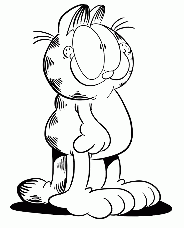 Garfield Printable Colouring Pages Vrogue co
