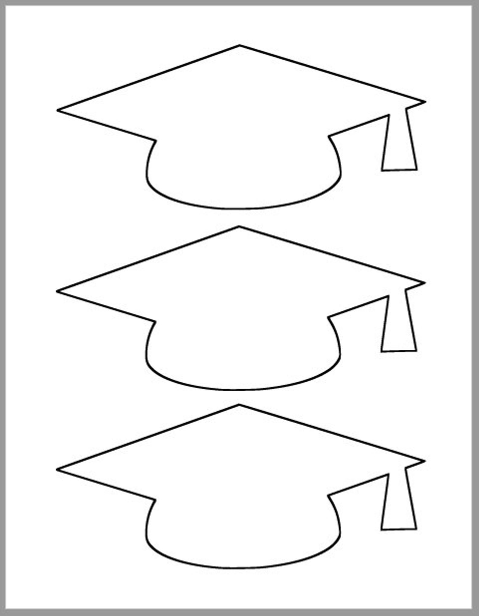 Graduation Cap Template printable Template grad Party Decor graduation