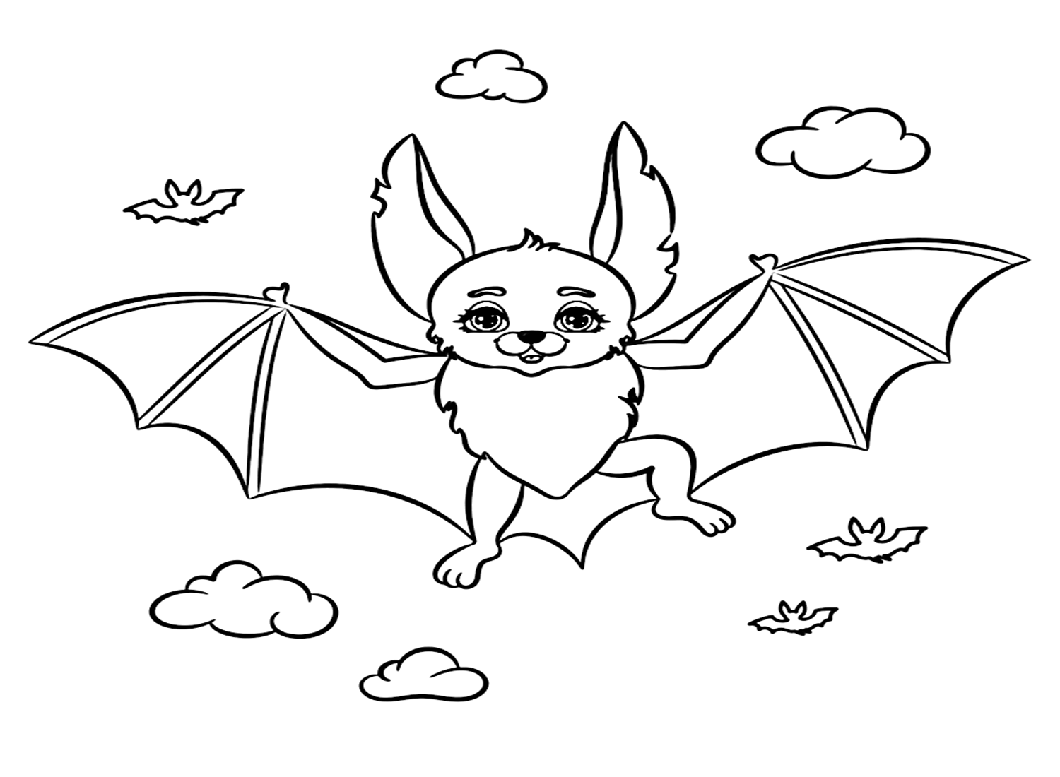 Halloween Bat Coloring Free Printable Coloring Pages
