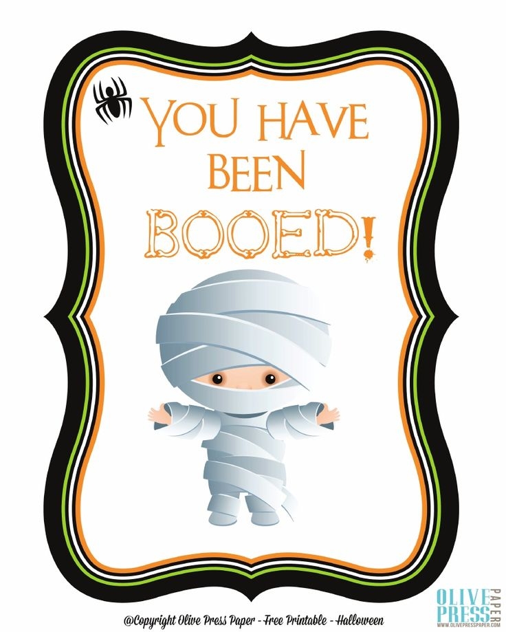 Halloween Booed Printables