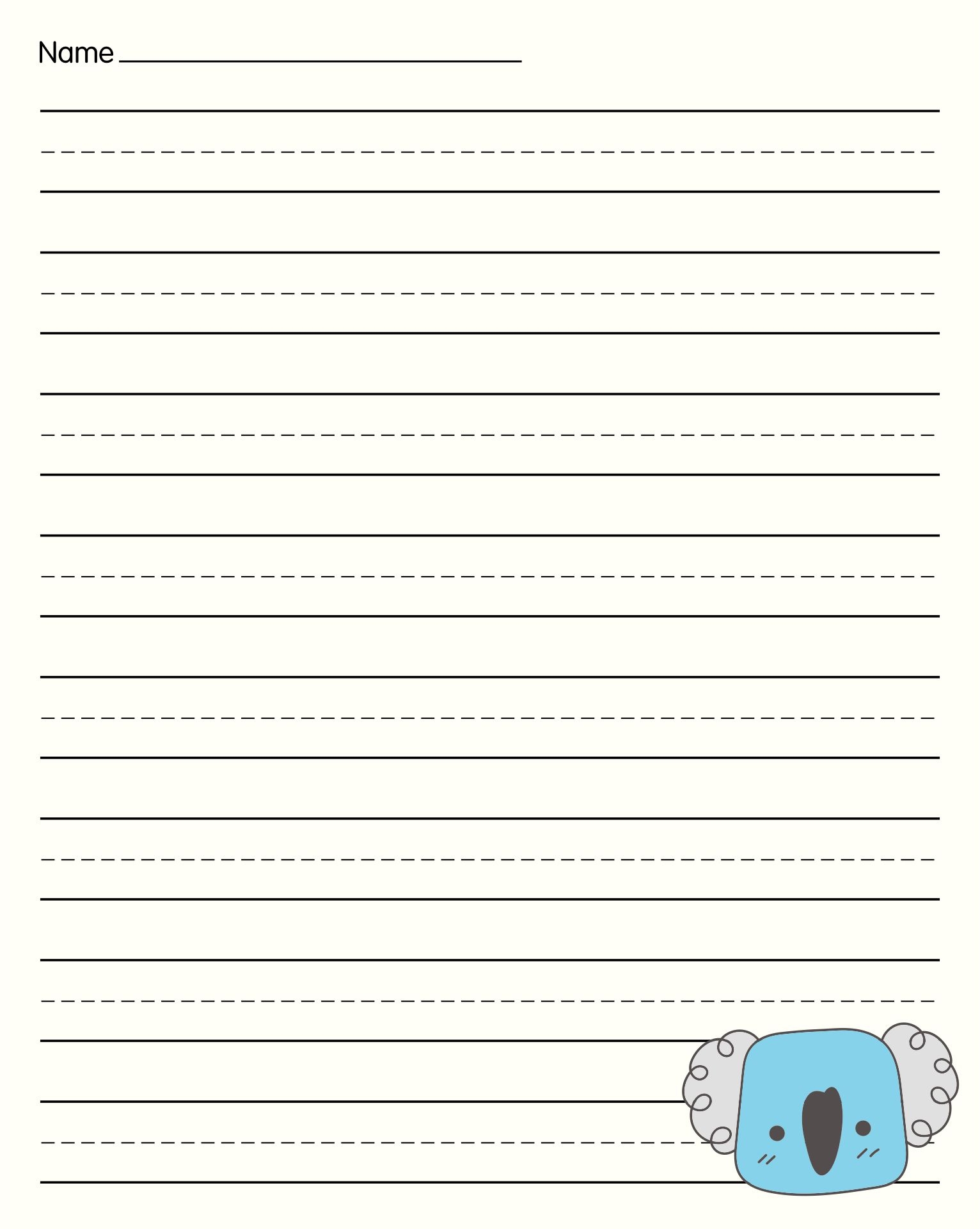 Handwriting Paper Printable Ideas 2022