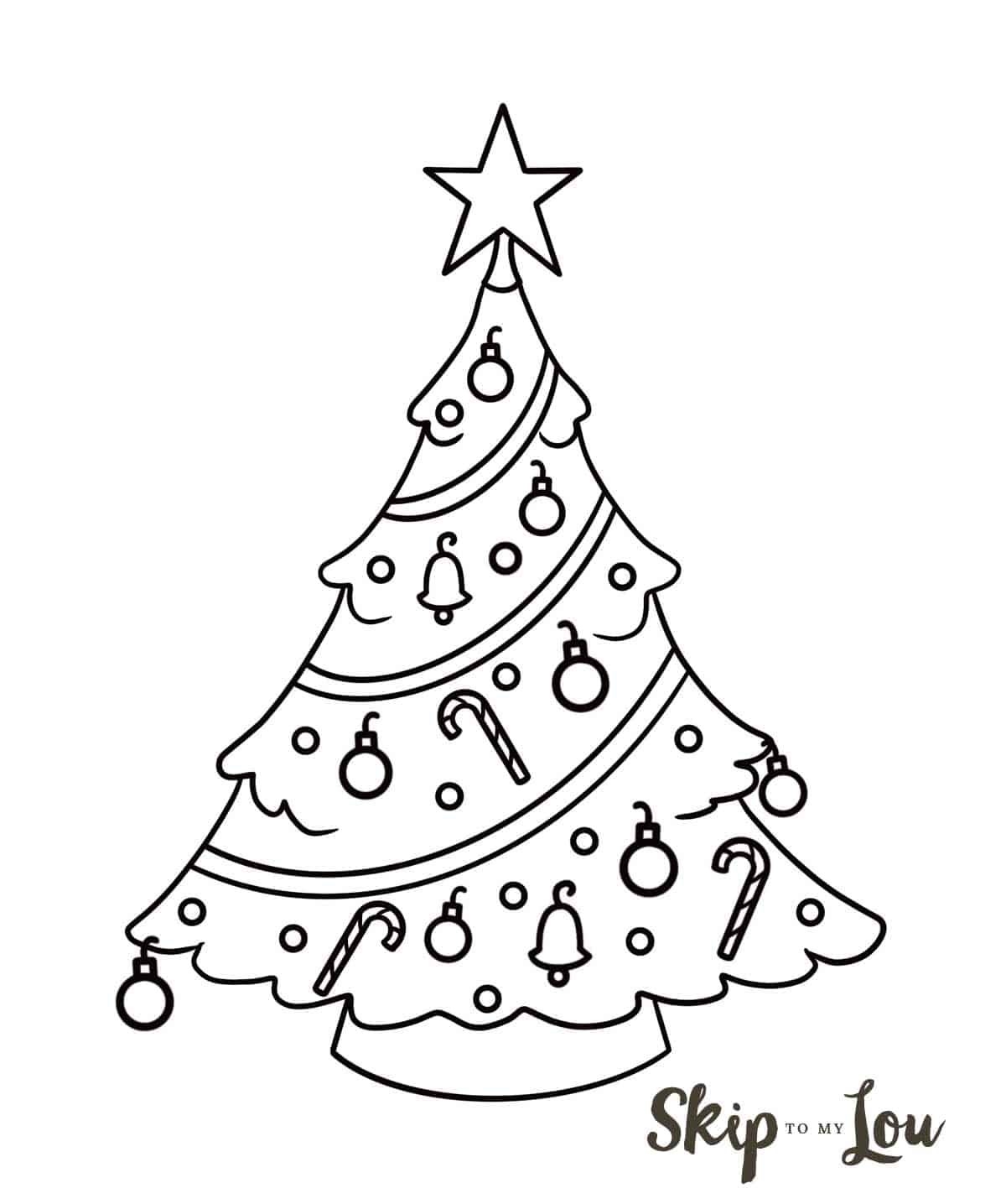 How To Draw A Christmas Tree Easy Drawings Christmas Tree Drawing