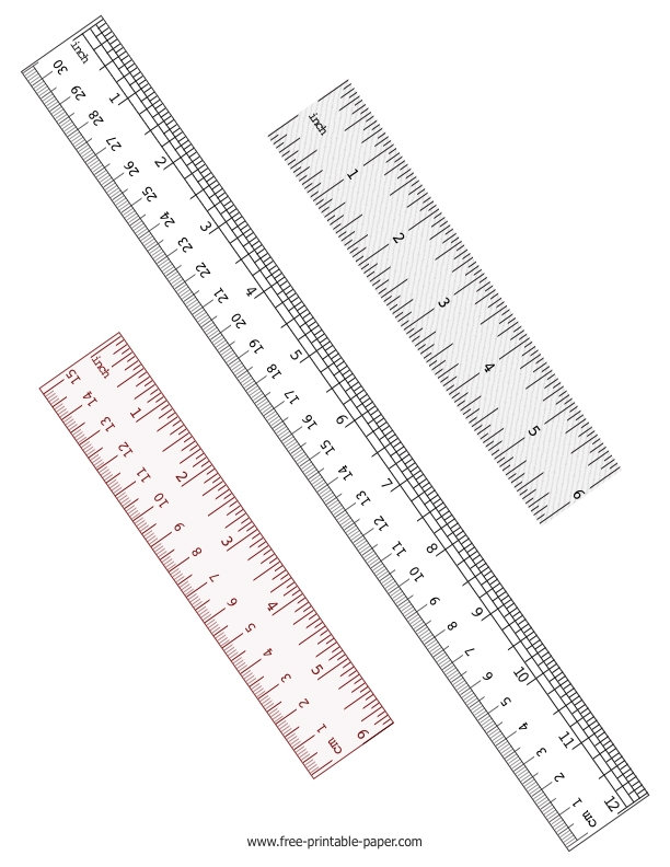 Inch Ruler Free printable paper Inch Ruler Free printable paper