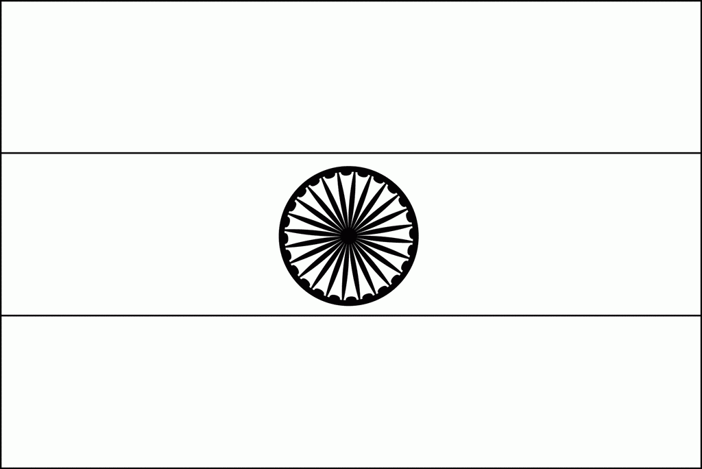 India Flag Coloring Page Coloring Home