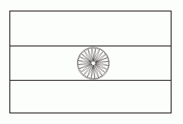India Flag Coloring Page Coloring Home