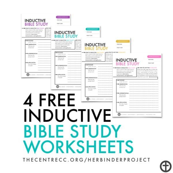 Inductive Bible Study Method Worksheets Inductive Bible Study Method Worksheets