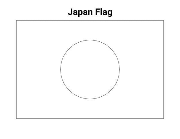 Japan Flag Image Coloring Page Download Print Or Color Online For Free