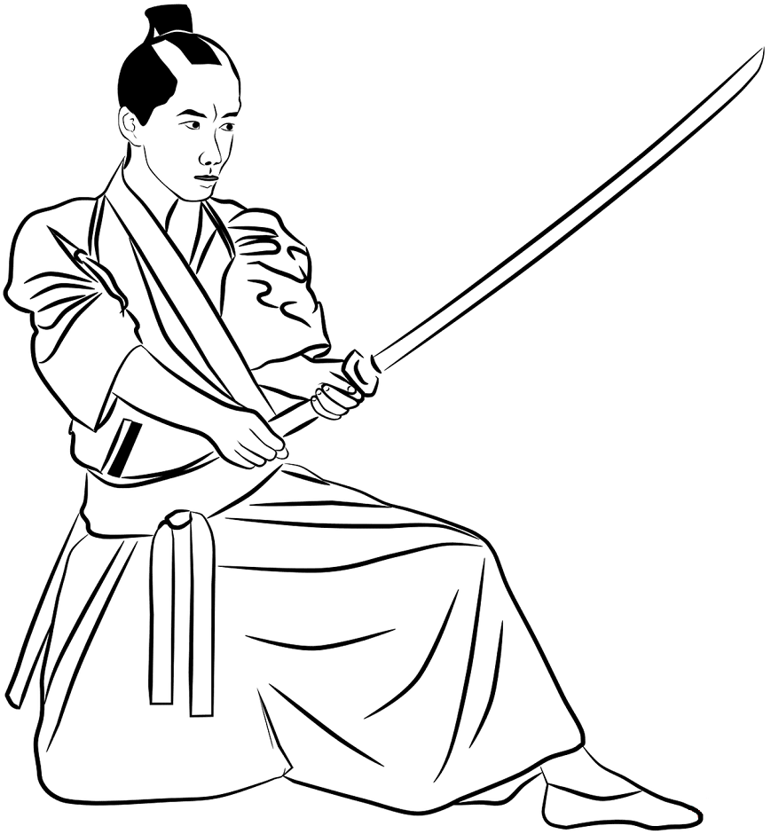 Japan Samurai Coloring Page Free Printable Coloring Pages For Kids